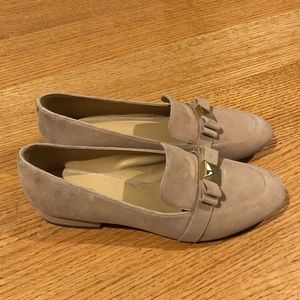 michael kors leather suede loafers